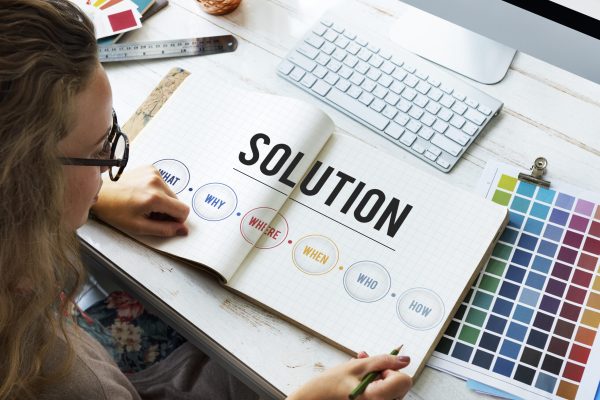 Solution Problem Solving Share Ideas Concept